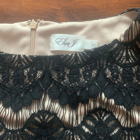 HP♦️NWOT Eliza J Black Lace Shift Dress—Host Pick - Picture 9 of 15